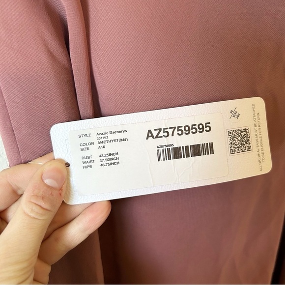 Elegant Mauve Evening Gown - Picture 6 of 6